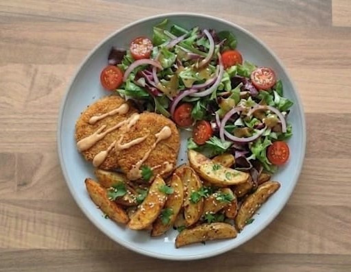Hamburguesas Veganas Tipo Pollo