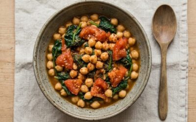 Salteado de Garbanzos con Acelgas al Limón y Comino