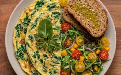 Tortilla de Espinacas y Cebolla