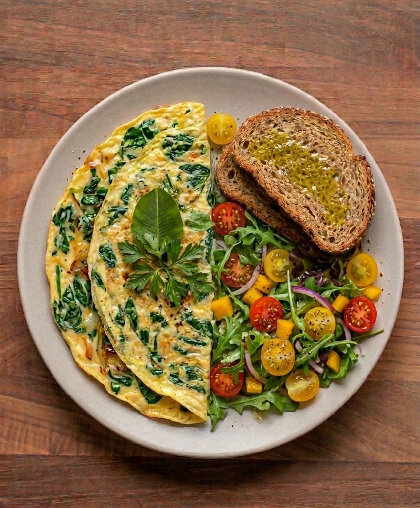 Tortilla-de-Espinacas-y-Cebolla